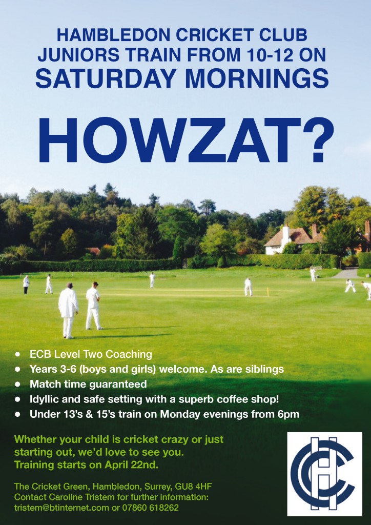 A5 cricket flyer