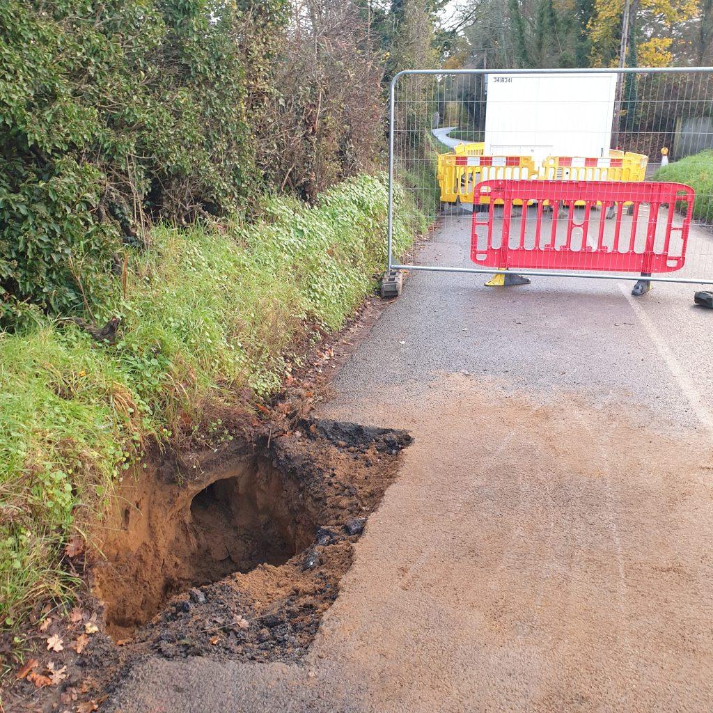 Badger Closes Road Hambledon Village  Site