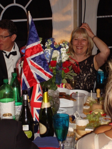 Alison flys the flag