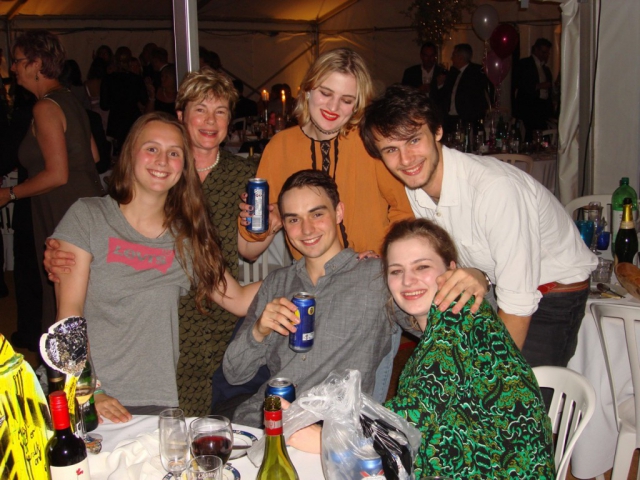 And finally..the next generation of village revellers, plus a mum