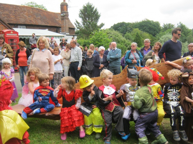 The new Queen's Bench meets with the approval of nursery school youngsters